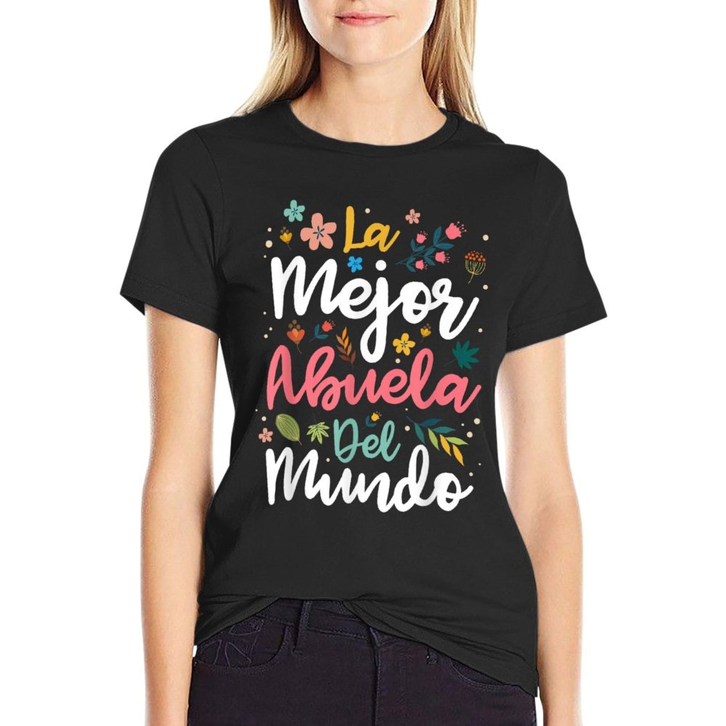 La Mejor Abuela Del Mundo - Hispanic Grandma & Mother's Day T-Shirt