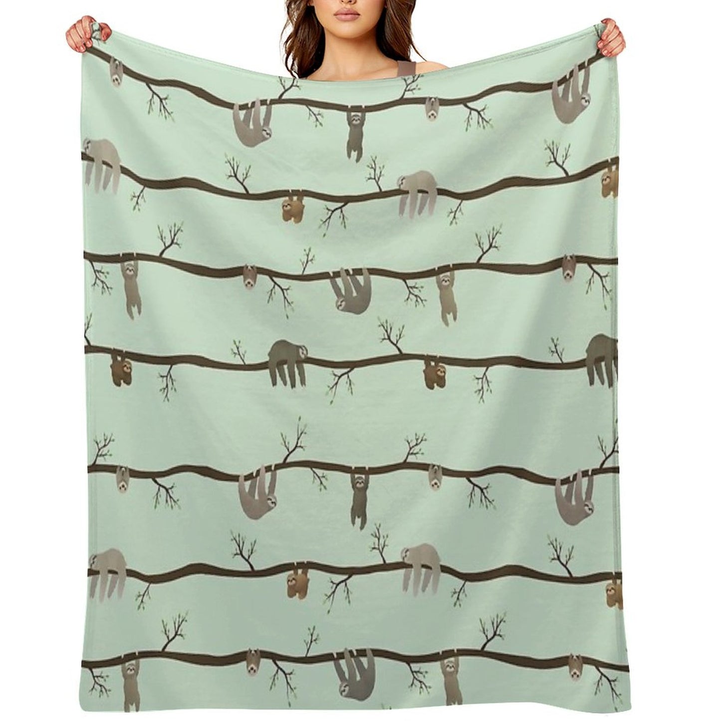 Sloths Throw Blanket
