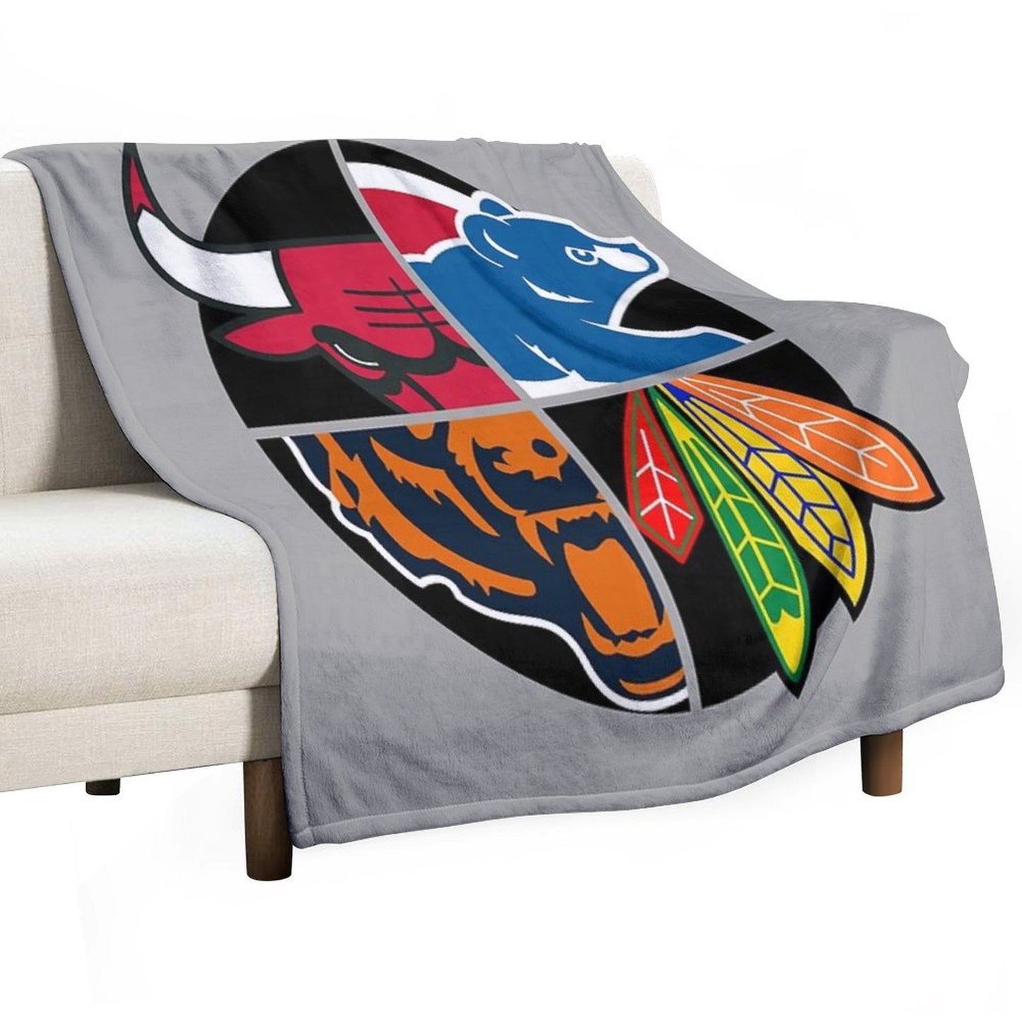 Chicago Northside Sports Quad Throw Blanket