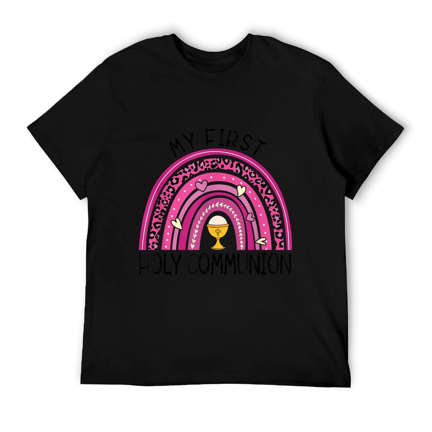 Rainbow My First Holy Communion Girl Church Religious T-Shirt