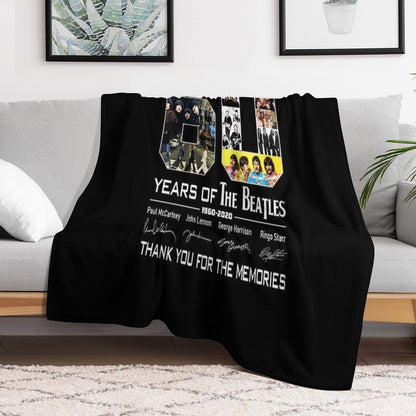 Happy Anniversary 62 Years 1960 2022 TheBeatles Handmade Throw Blanket