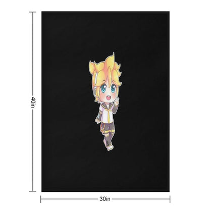 VOCALOID Kagamine Len Chibi Throw Blanket