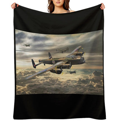 Avro Lancaster Throw Blanket