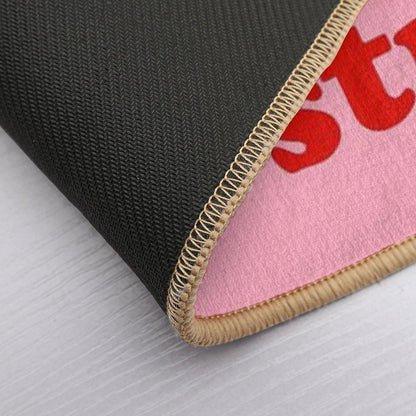 Focus On The Good Stuff {Pink & Red Version} Bath Mat