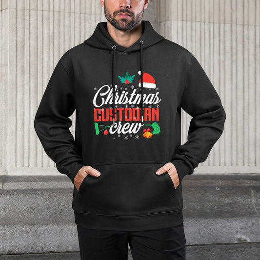 School Custodian Janitor Christmas Christmas Custodian Crew Moisture-Wicking Hoodie