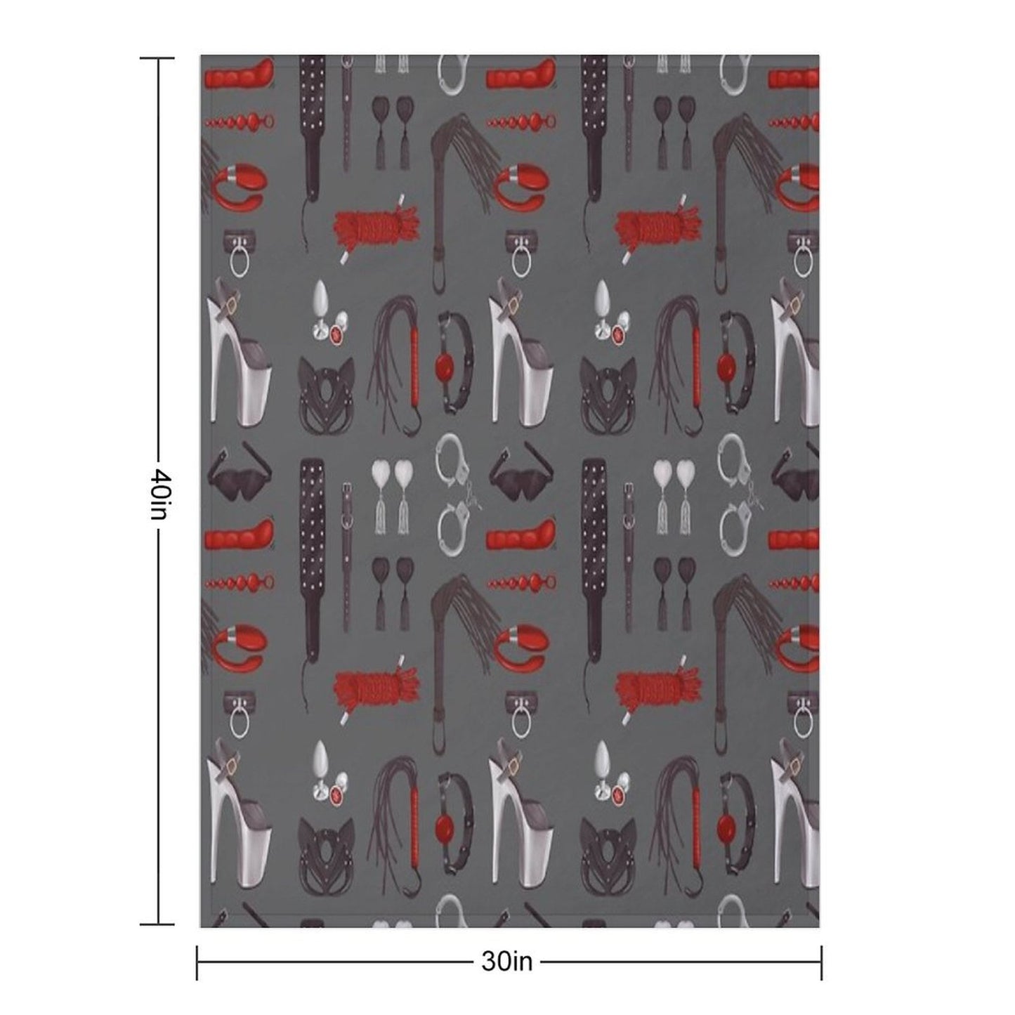 BDSM Erotic Fetish Toys Throw Blanket