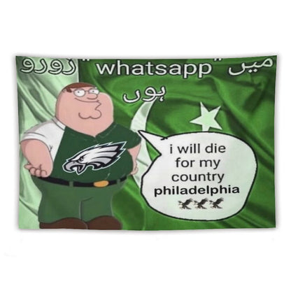 I Will Die For My Country Philadelphia Eagles Tapestry