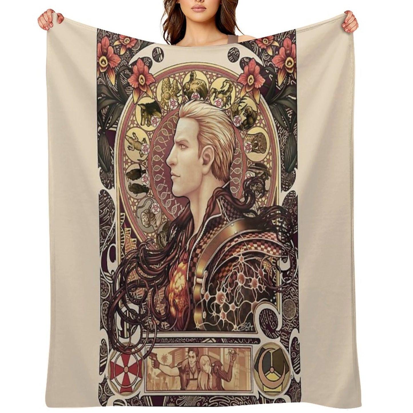 Biohazard Zodiac Throw Blanket