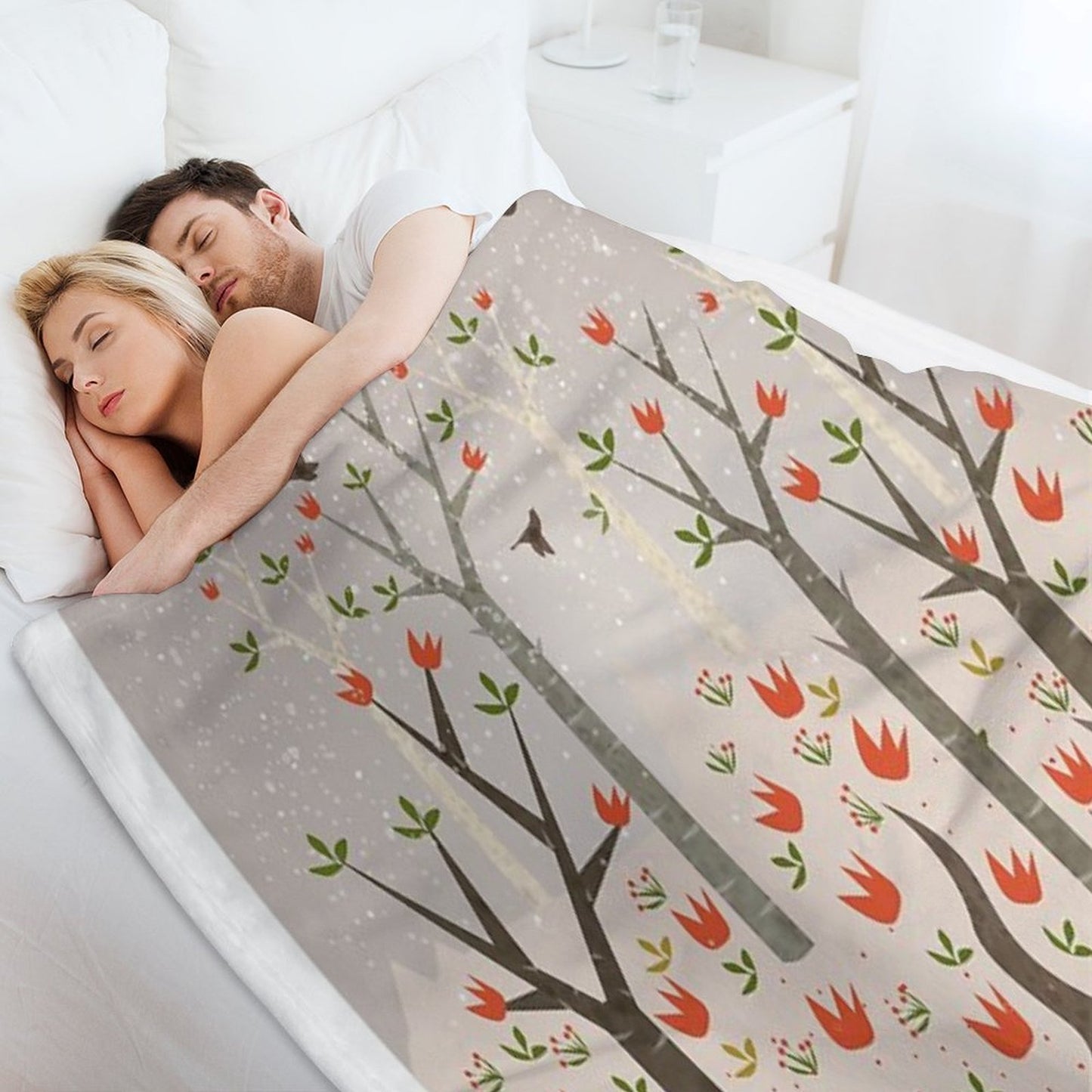 Sleeping Fox Throw Blanket