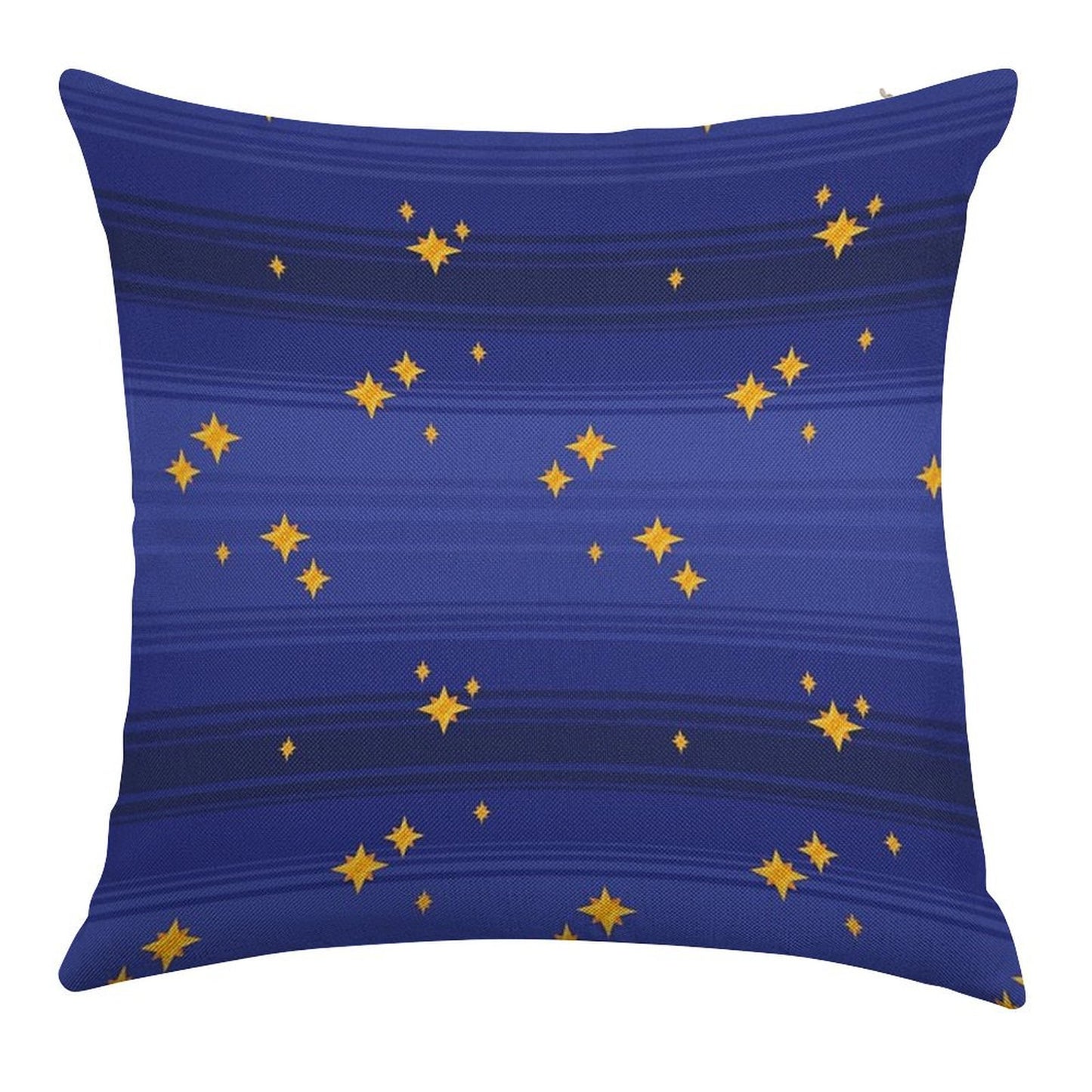 Twinkling Night Sky Linen Throw Pillow Cover