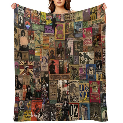 Rock N' Roll Stories II Throw Blanket