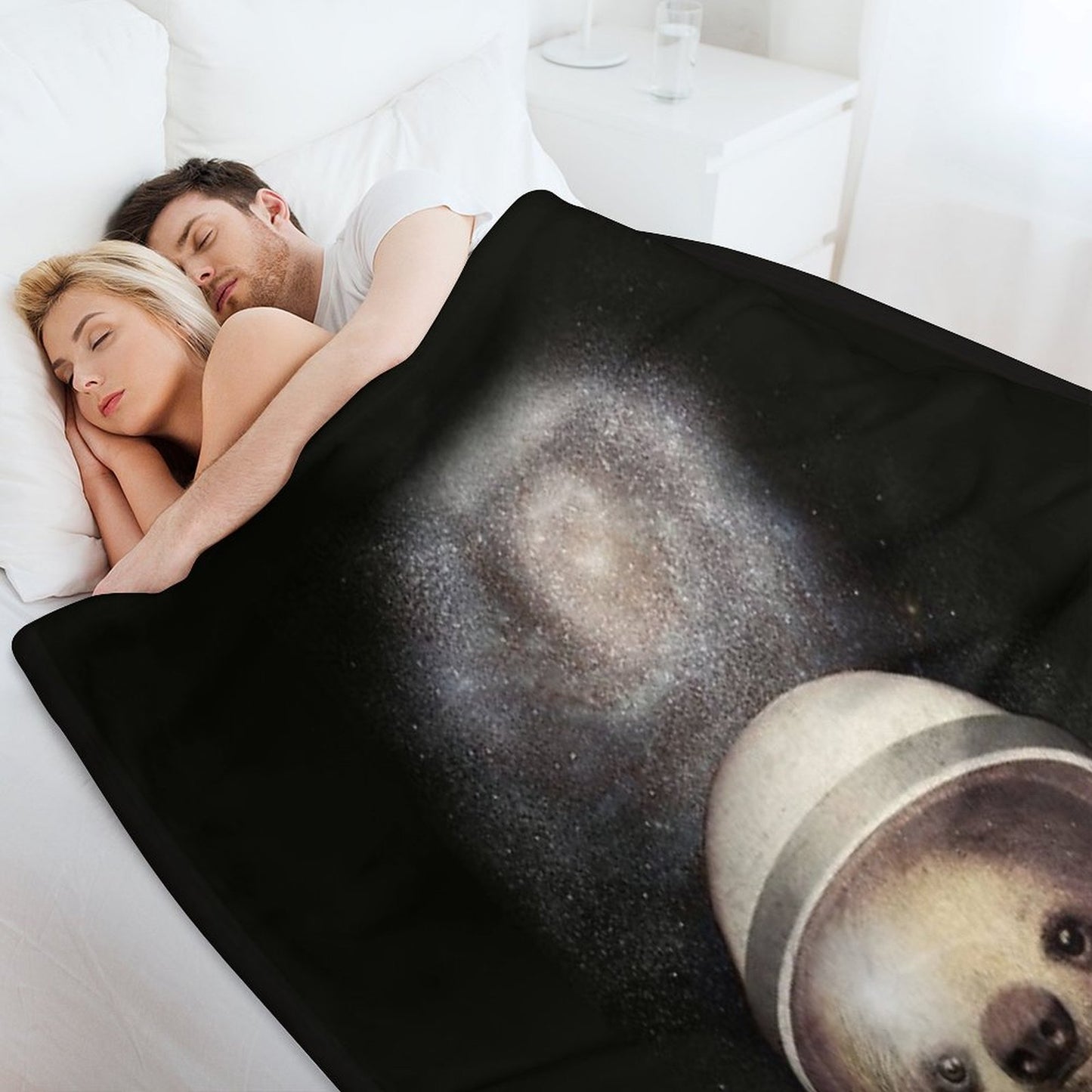 Space Sloth Throw Blanket