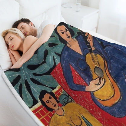 Henri Matisse - Music - Exhibition Poster Throw Blanket