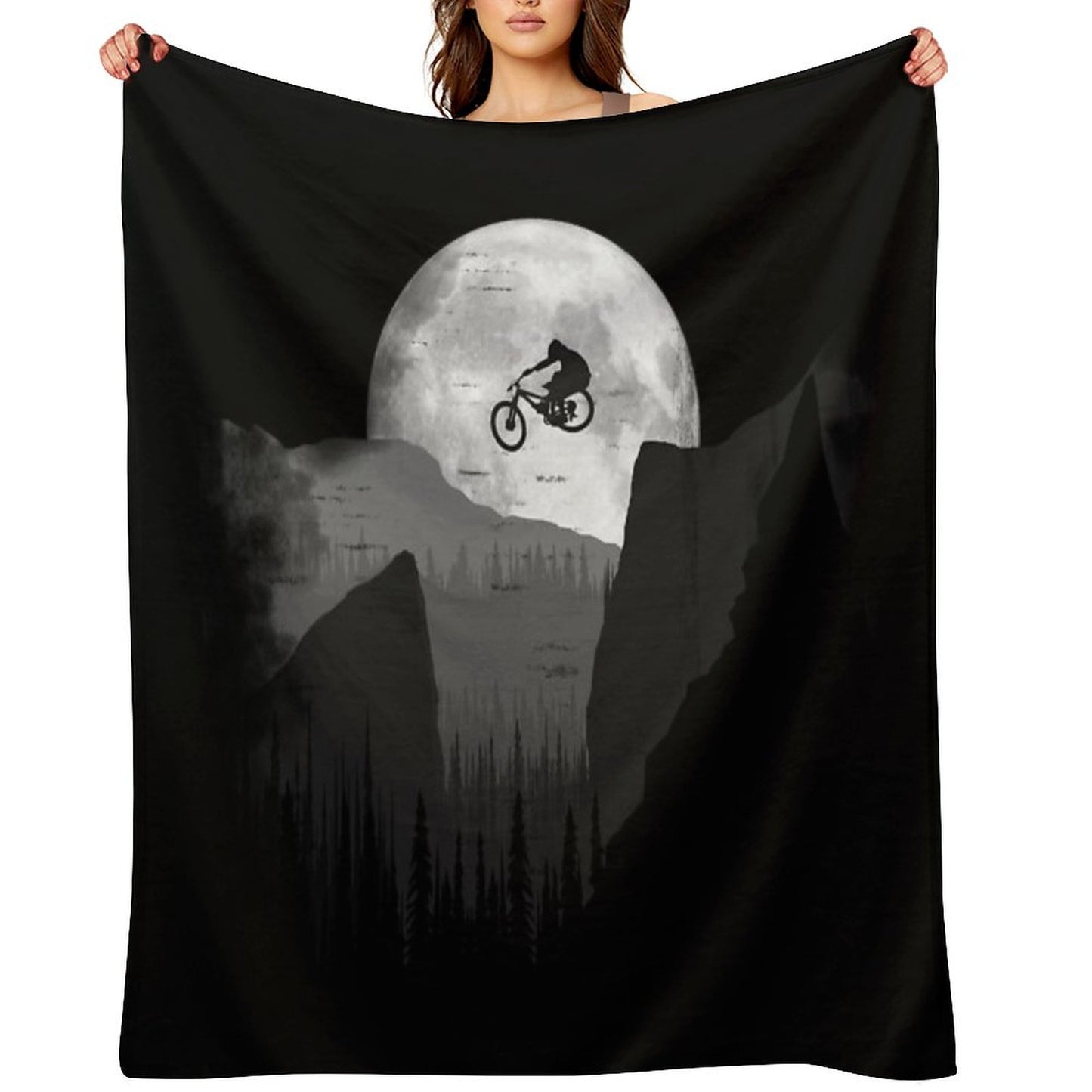 MTB Moon Jump Throw Blanket