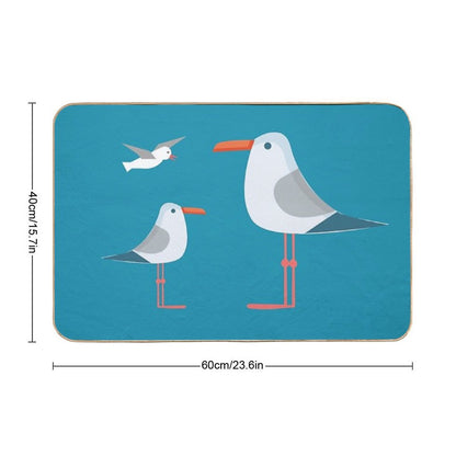 Coastal Happiness Ocean Bath Mat