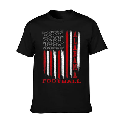 Patriotic USA Flag Alabama Football Season Party T-Shirt