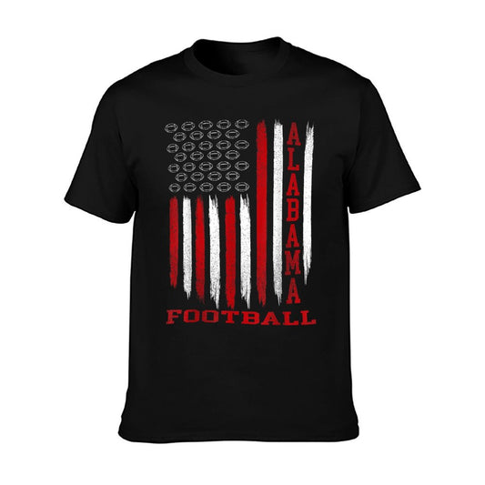 Patriotic USA Flag Alabama Football Season Party T-Shirt