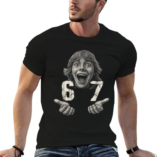 Kid Six Seven Meme  Humor Funny 67  Eco-friendly Material T-Shirt