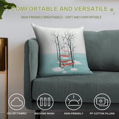 Forest Spirit Soft Washable Throw Pillow