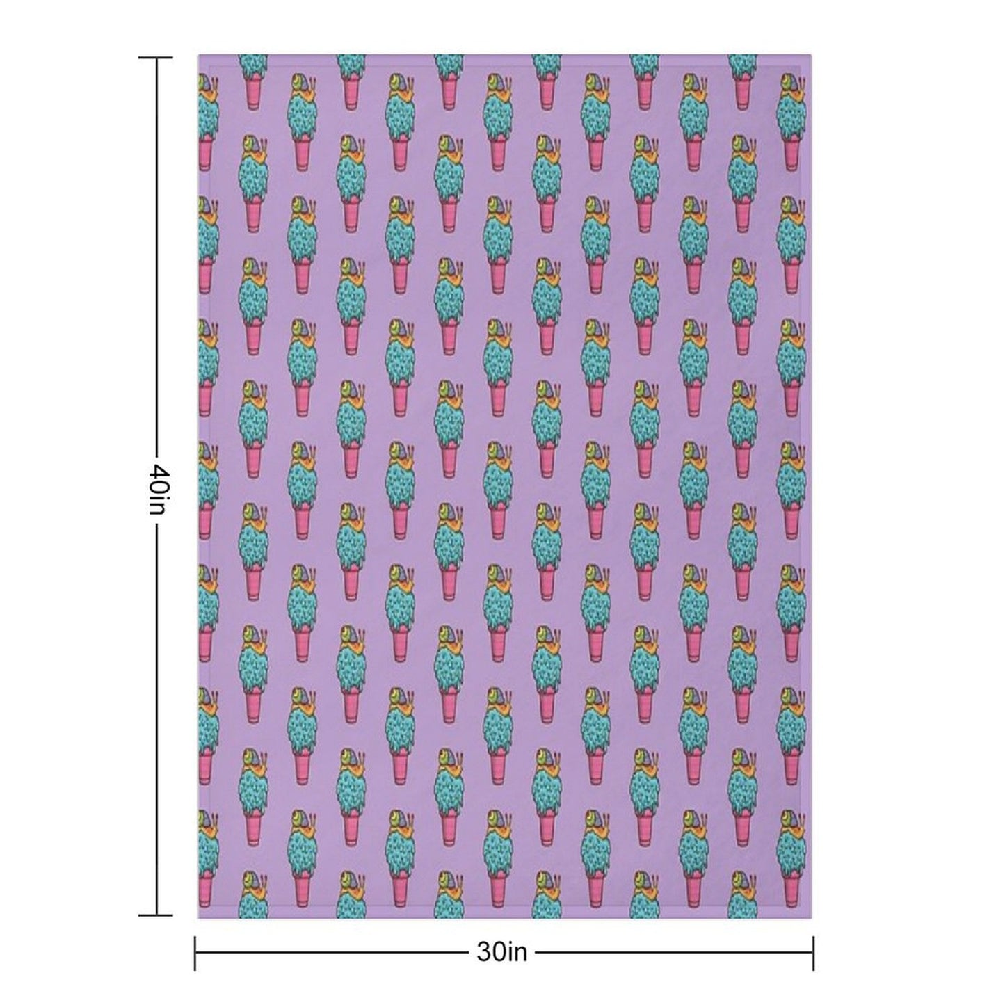 Crazy Snail Cone Throw Blanket