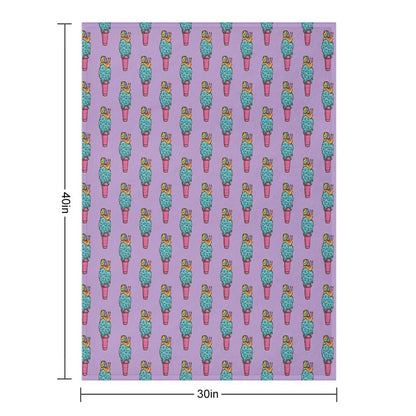Crazy Snail Cone Throw Blanket