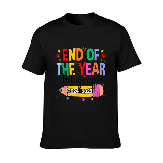 Last Day Of School End Of The Year Autographs 2024-2025 T-Shirt