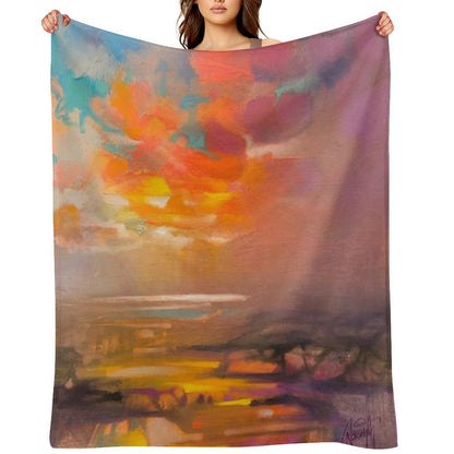 Vivid Light 3 Throw Blanket