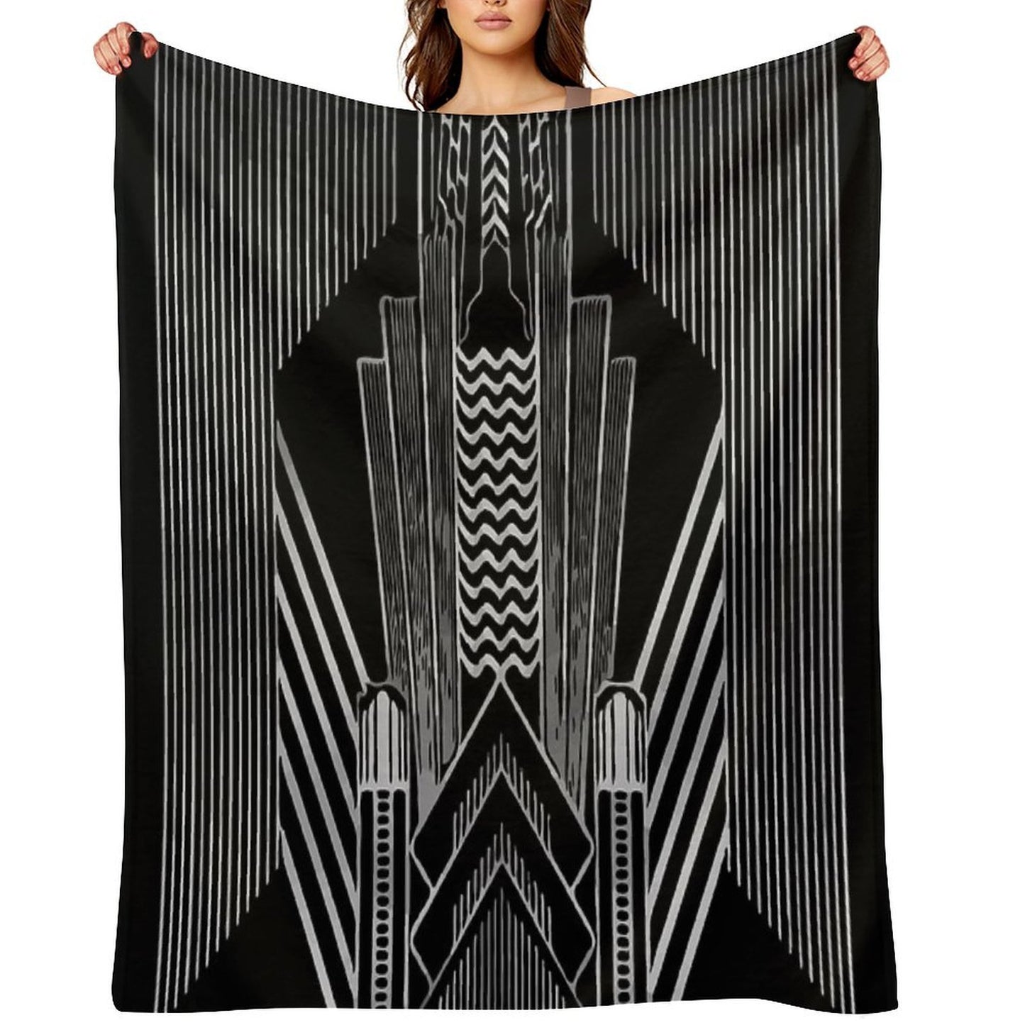 Art Deco Throw Blanket