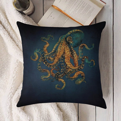 Underwater Dream IV Linen Throw Pillow Cover