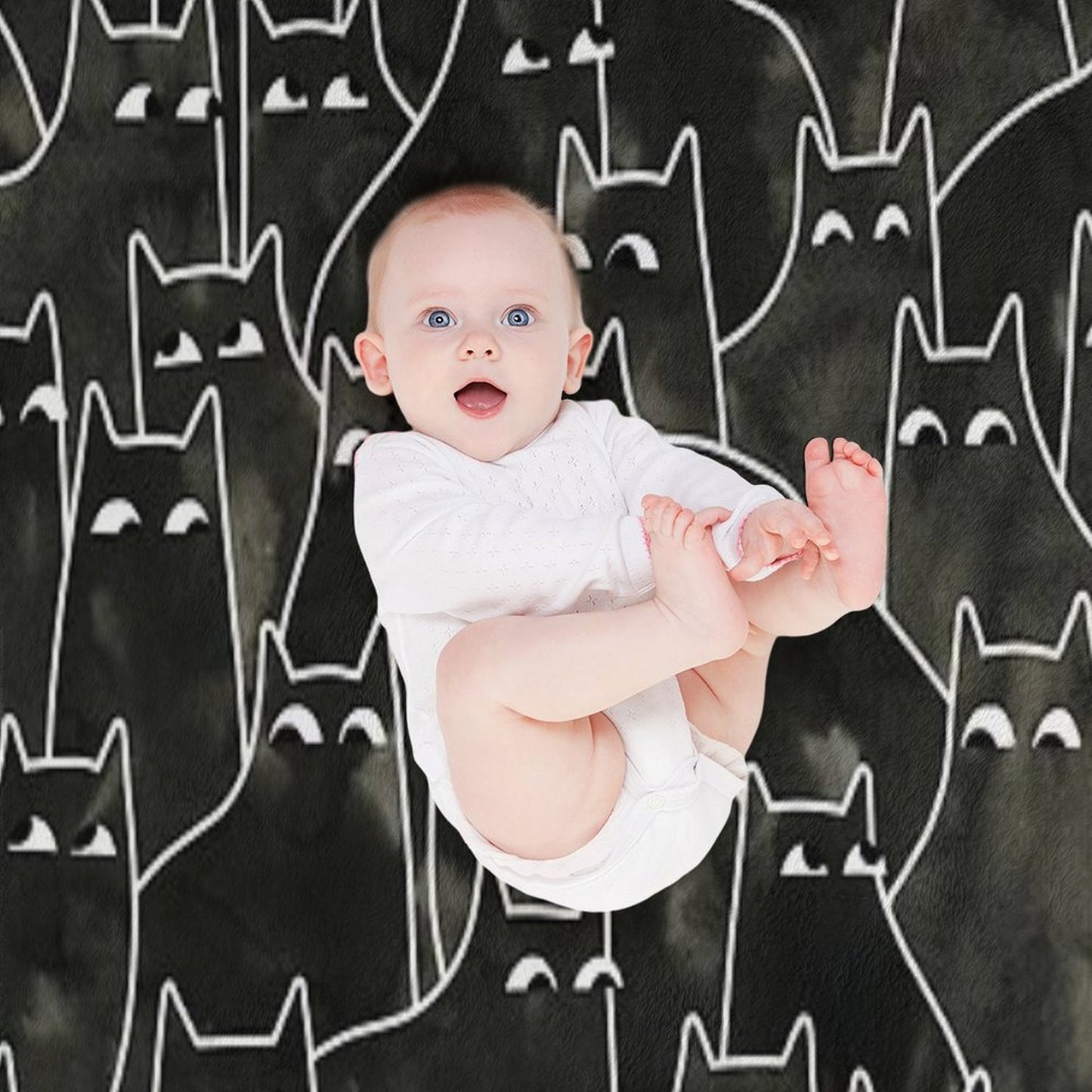 Suspicious Cats Throw Blanket