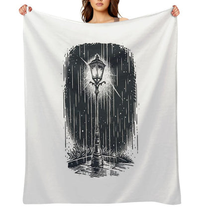 Lamp in The Dark Throw Blanket