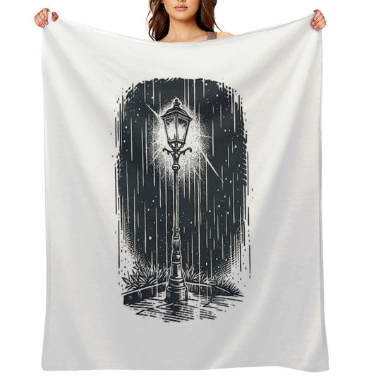 Lamp in The Dark Throw Blanket