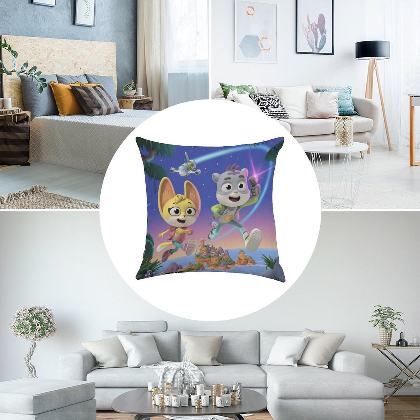 The Creature Cases Linen Throw Pillow Cover