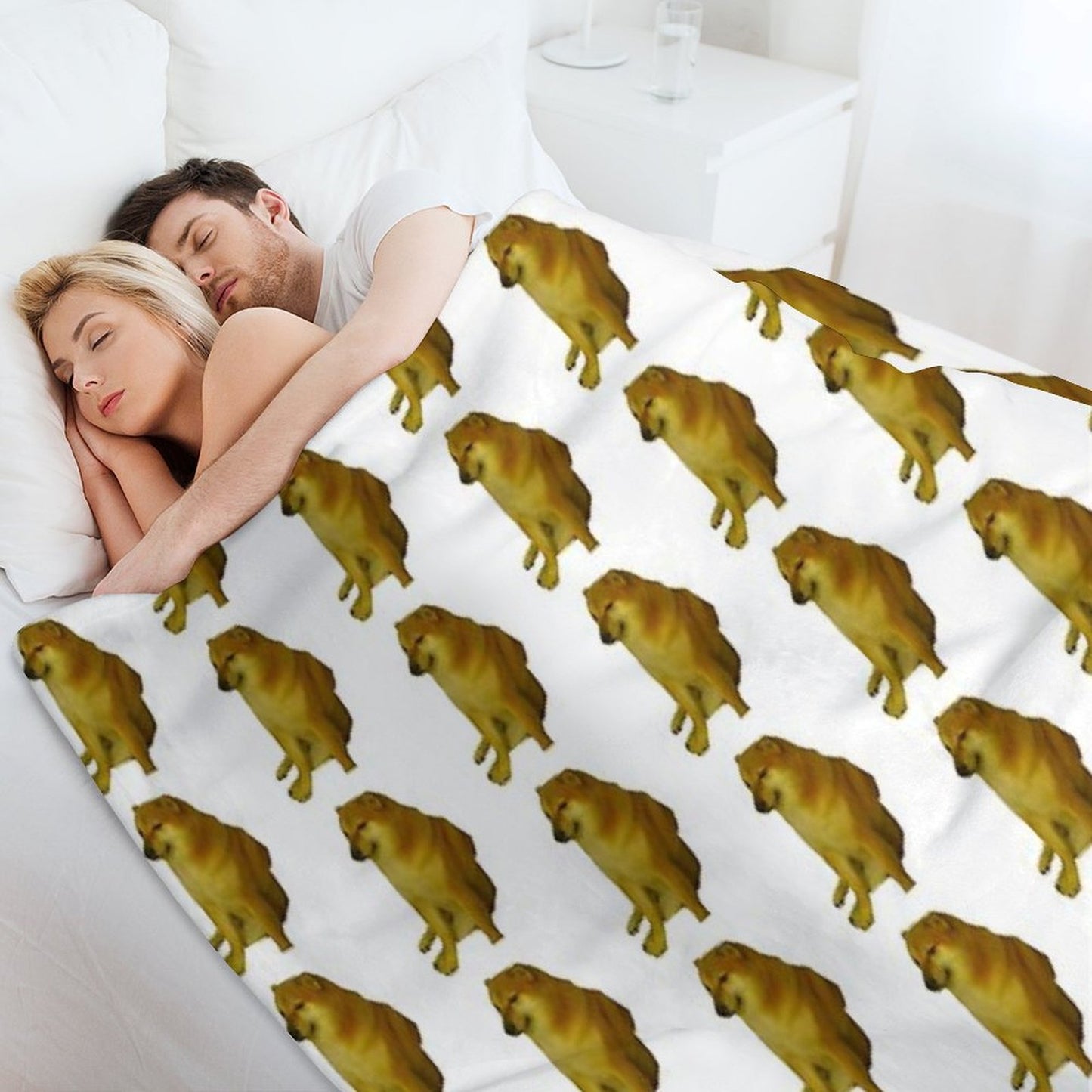 Cheems Throw Blanket