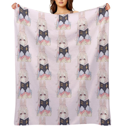 Pipkin Pippa Reading The Holy Bible Throw Blanket