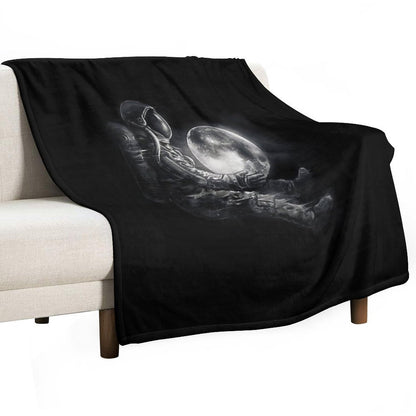 Moon Play Throw Blanket