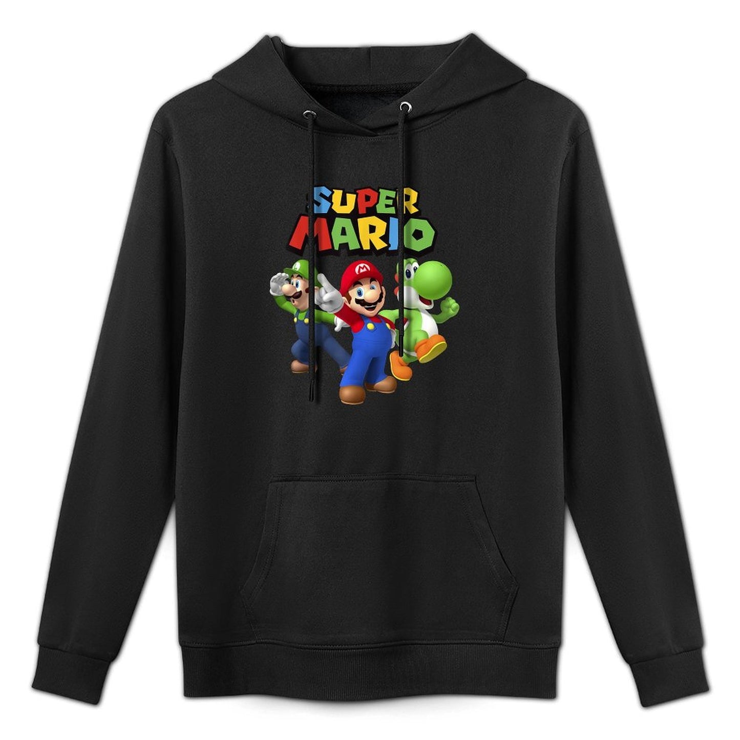 Super Mario Luigi Mario And Yoshi Group Shot Easy Care Hoodie