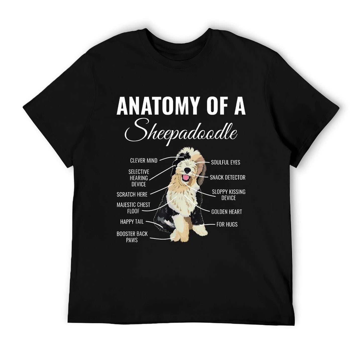 Anatomy Of A Sheepadoodle T-Shirt