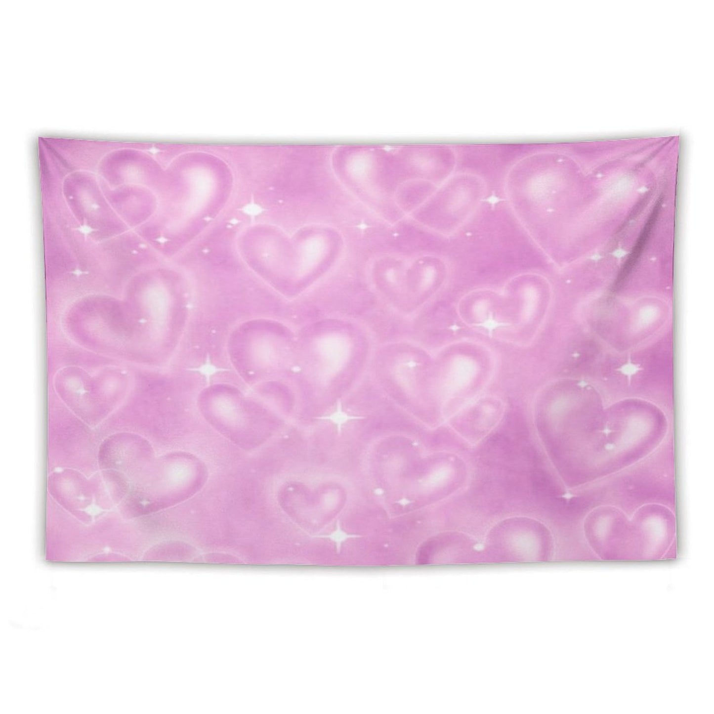PINK 90S HEART BACKDROP Tapestry