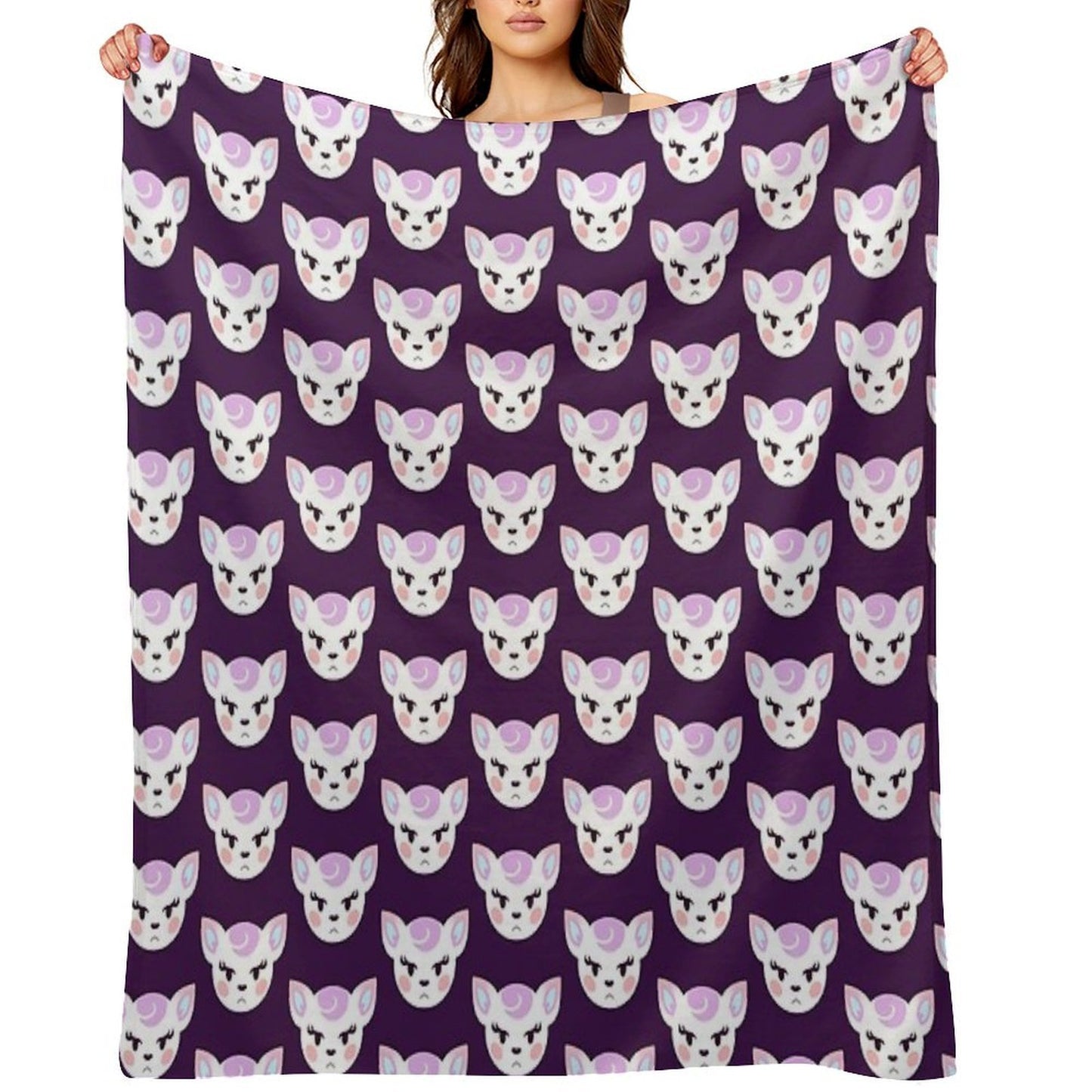 Deer Gal Diana Throw Blanket