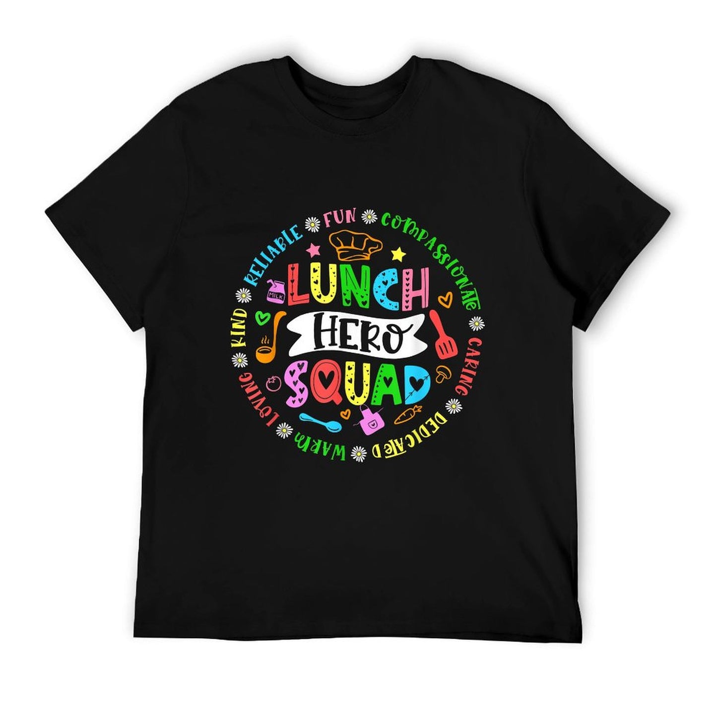 School Lunch Hero Squad Funny Cafeteria Workers T-Shirt