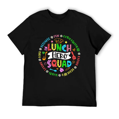 School Lunch Hero Squad Funny Cafeteria Workers T-Shirt