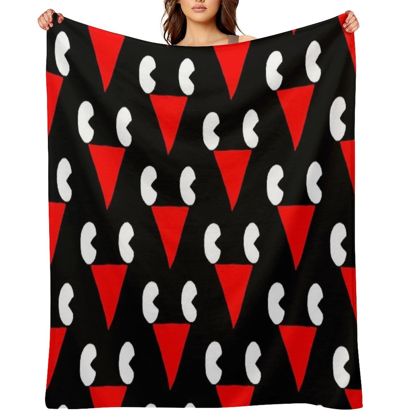 Lil Darkie Merch Lil Darkie Face Logo Gift Halloween Day, Thanksgiving, Christmas Day Throw Blanket