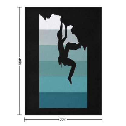Climbing Bouldering Throw Blanket