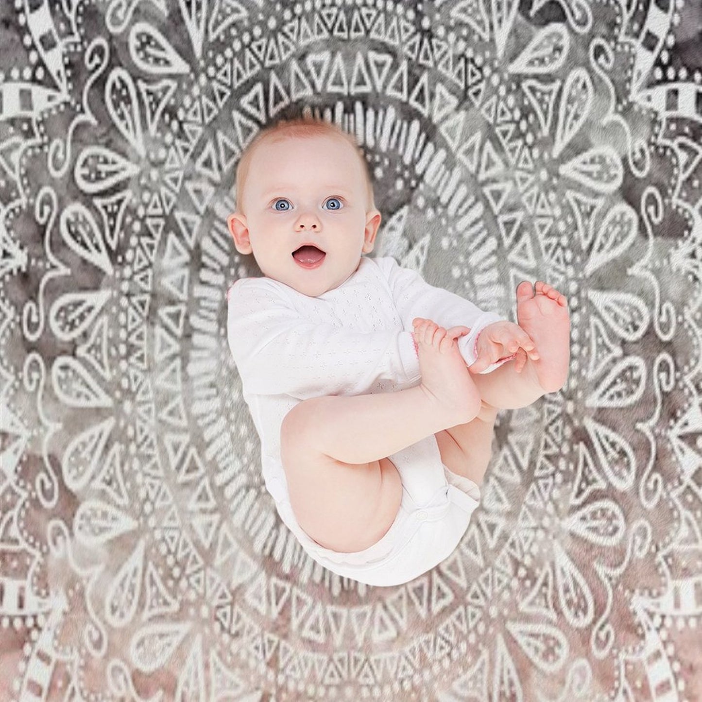 BOHEMIAN HYGGE MANDALA Throw Blanket