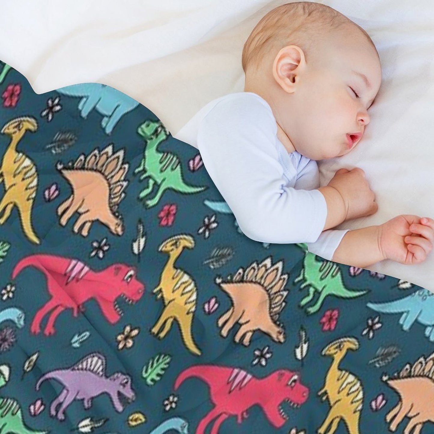 Dino Party - Dinosaur Pattern Throw Blanket