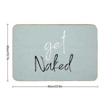 Get Naked Funny Bathroom Bath Mat