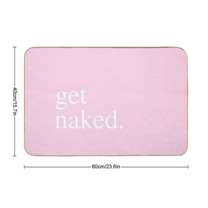 Get Naked - Pink Bath Mat