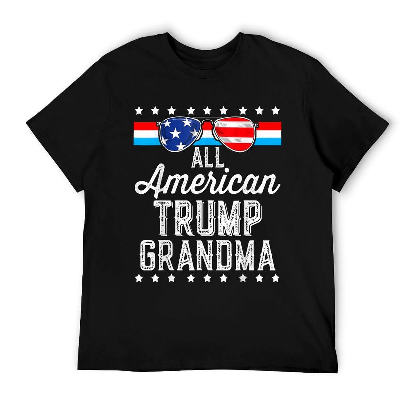 All American Trump Grandma American Flag Sunglasses Trump T-Shirt