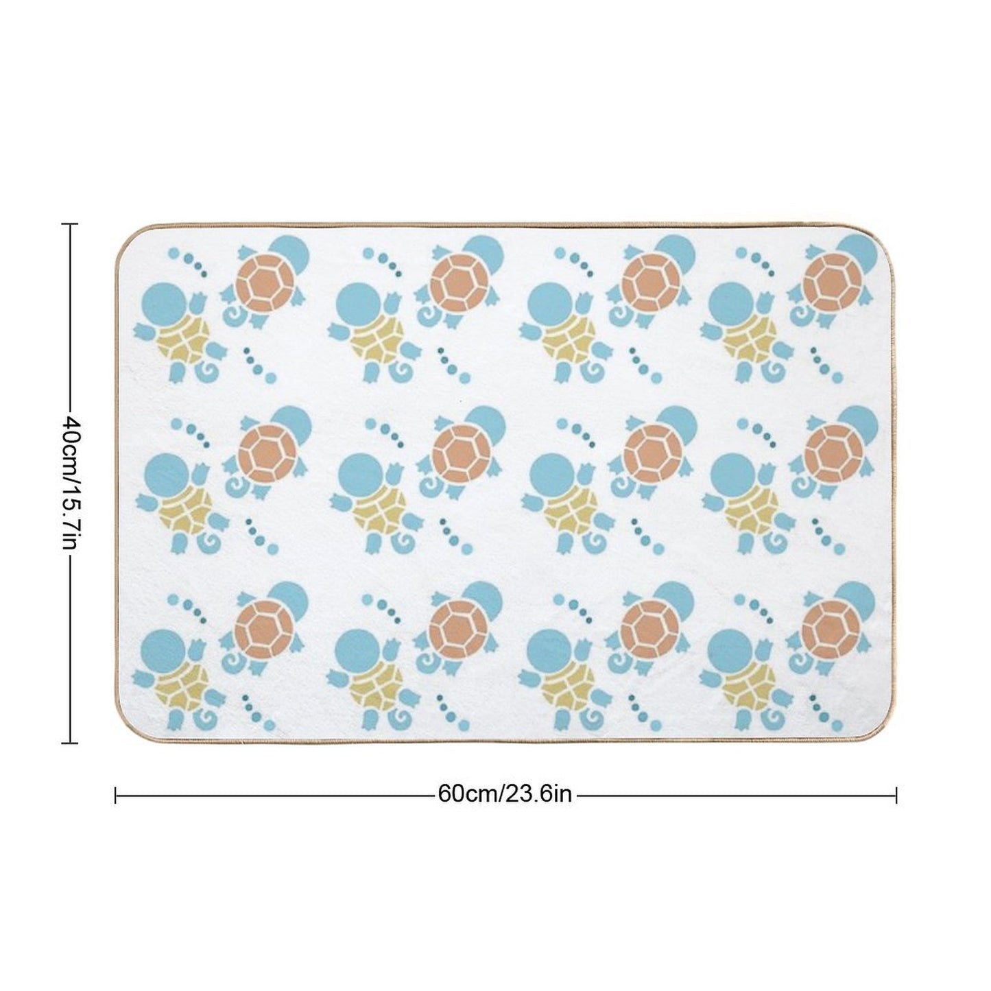 Poke Tiny Turtles Bath Mat